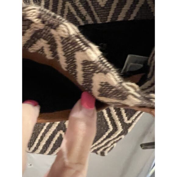 Thirty One Brown Diamond Pattern Retro Metro Hobo Crossbody Bag 14x10x4 - Picture 5 of 10